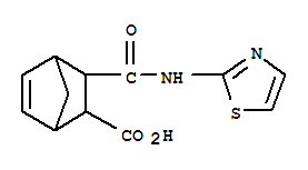 3-(噻唑-2-基氨基甲酰)-双环[2.2.1]-5-庚烯-2-羧酸结构式_320784-65-4结构式