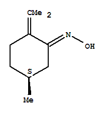 Cyclohexanone,5-methyl-2-(1-methylethylidene)-,oxime,(5s)-(9ci) Structure,321359-55-1Structure