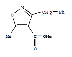 4-Isoxazolecarboxylicacid,5-methyl-3-(phenylmethyl)-,methylester(9ci) Structure,321885-01-2Structure