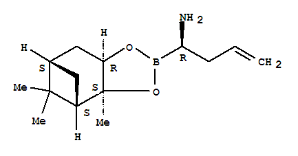 (aR,3aS,4S,6S,7aR)-六氢-3a,5,5-三甲基-a-2-丙烯基-4,6-甲桥-1,3,2-苯并二氧硼烷-2-甲胺结构式_323197-73-5结构式