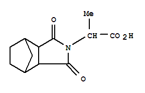 2-(3,5-二氧代-4-氮杂三环[5.2.1.0*2,6*]-4-癸基)丙酸结构式_32392-58-8结构式