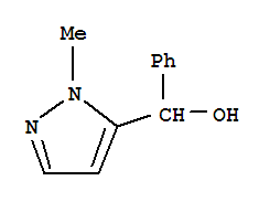 1-Methyl-5-(phenylhydroxymethyl)pyrazole Structure,32500-65-5Structure