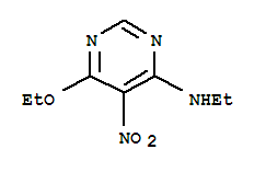 (9Ci)-6-乙氧基-N-乙基-5-硝基-4-嘧啶胺结构式_326831-45-2结构式