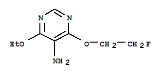 (9Ci)-4-乙氧基-6-(2-氟乙氧基)-5-嘧啶胺结构式_326832-16-0结构式