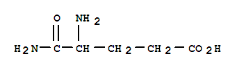 4,5-Diamino-5-oxopentanoic acid Structure,328-48-3Structure