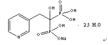 利噻膦酸钠2.5水合物结构式_329003-65-8结构式