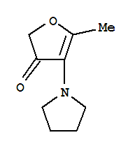 5-Methyl-4-(1-pyrrolidinyl)-3(2h)-furanone Structure,329769-49-5Structure