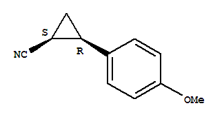 Cyclopropanecarbonitrile,2-(4-methoxyphenyl)-,(1s,2r)-(9ci) Structure,331941-39-0Structure