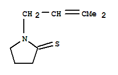 (8ci)-1-(3-甲基-2-丁烯)-2-吡咯烷硫酮结构式_33226-29-8结构式