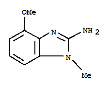 Benzimidazole, 2-amino-4-methoxy-1-methyl-(8ci) Structure,33235-33-5Structure