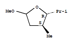 (2r,3s)-rel-(9ci)-四氢-5-甲氧基-3-甲基-2-(1-甲基乙基)-呋喃结构式_333722-20-6结构式