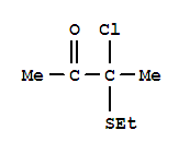 2-Butanone, 3-chloro-3-(ethylthio)- Structure,33487-47-7Structure