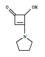 2-Cyclobuten-1-one,4-hydroxy-3-(1-pyrrolidinyl)-(9ci) Structure,334992-90-4Structure