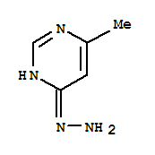 4(1H)-pyrimidinone, 6-methyl-, hydrazone (9ci) Structure,33592-43-7Structure