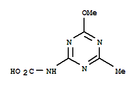 (4-Methoxy-6-methyl-1,3,5-triazin-2-yl)carbamic acid Structure,336193-82-9Structure