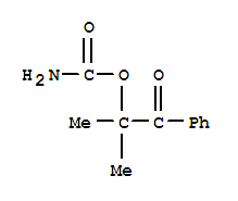 Propiophenone, 2-hydroxy-2-methyl-, carbamate (8ci) Structure,33664-82-3Structure