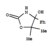 2-Oxazolidinone,4-hydroxy-5,5-dimethyl-4-phenyl-(8ci,9ci) Structure,33664-83-4Structure