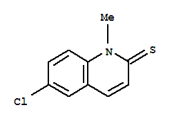 2(1H)-quinolinethione, 6-chloro-1-methyl- Structure,33682-77-8Structure