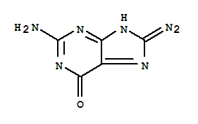 6H-purin-6-one,2-amino-8-diazo-1,8-dihydro- Structure,337536-54-6Structure