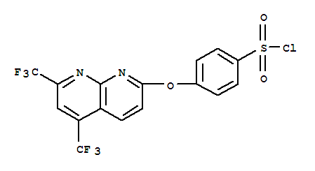 Benzenesulfonyl chloride, 4-[[5,7-bis(trifluoromethyl)-1,8-naphthyridin-2-yl]oxy]-(9ci) Structure,338412-09-2Structure