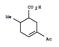 3-Cyclohexene-1-carboxylic acid, 3-acetyl-6-methyl-(8ci) Structure,33844-91-6Structure