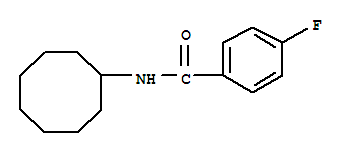 Benzamide,n-cyclooctyl-4-fluoro-(9ci) Structure,339018-60-9Structure