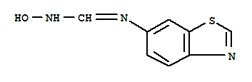 Methanimidamide,n-6-benzothiazolyl-n-hydroxy-(9ci) Structure,339071-25-9Structure