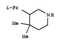 (9CI)-4,4-二甲基-3-(1-甲基乙基)-哌啶结构式_339364-16-8结构式