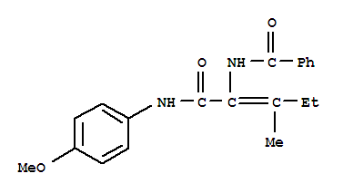 Benzamide,n-[1-[[(4-methoxyphenyl)amino]carbonyl ]-2-methyl-1-butenyl ]-(9ci) Structure,339575-22-3Structure