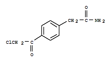 Benzeneacetamide,4-(chloroacetyl)-(9ci) Structure,342413-41-6Structure