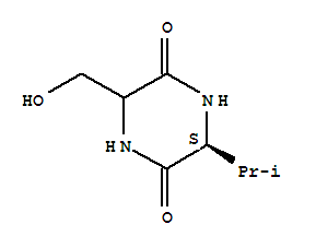 2,5-Piperazinedione,3-(hydroxymethyl)-6-(1-methylethyl)-,(6s)-(9ci) Structure,342416-69-7Structure