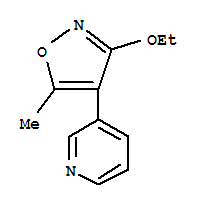 (9CI)-3-(3-乙氧基-5-甲基-4-异噁唑基)-吡啶结构式_342424-91-3结构式