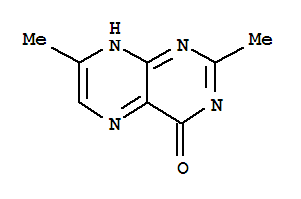 4(1H)-pteridinone,2,7-dimethyl-(9ci) Structure,34244-79-6Structure