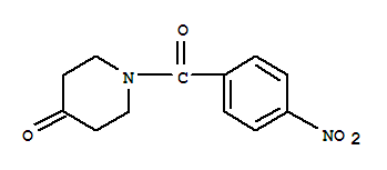 1-(4-硝基-苯甲酰基)-哌啶-4-酮结构式_34259-84-2结构式