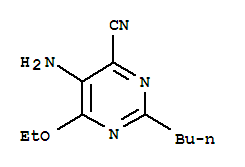 (9Ci)-5-氨基-2-丁基-6-乙氧基-4-嘧啶甲腈结构式_342823-94-3结构式