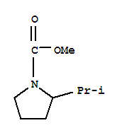 (9Ci)-2-(1-甲基乙基)-1-吡咯烷羧酸甲酯结构式_342878-54-0结构式