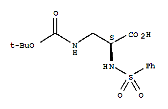 (S)-boc-3-amino-2-(phenylsulfonylamino)-propionic acid Structure,342888-28-2Structure