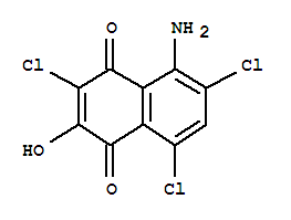 1,4-Naphthalenedione,5-amino-3,6,8-trichloro-2-hydroxy- Structure,343219-08-9Structure