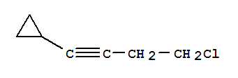 Cyclopropane,(4-chloro-1-butynyl)-(9ci) Structure,343268-23-5Structure