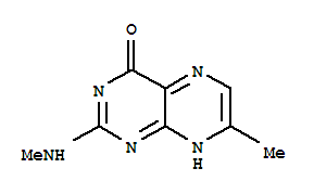 4(1H)-pteridinone,7-methyl-2-(methylamino)-(9ci) Structure,343347-77-3Structure