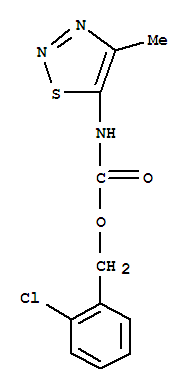 (9Ci)-(4-甲基-1,2,3-噻二唑-5-基)-氨基甲酸,(2-氯苯基)甲酯结构式_343373-92-2结构式