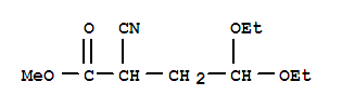 Methyl 2-cyano-4,4-diethoxybutanoate Structure,343633-25-0Structure