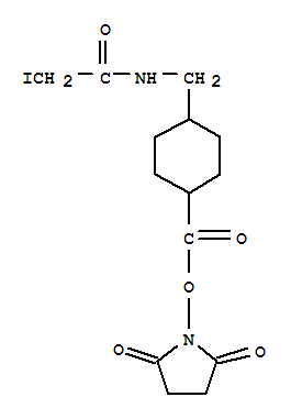 4-(碘乙酰氨基甲基)环己烷羧酸-NHS结构式_343803-27-0结构式