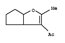 Ethanone,1-(3a,5,6,6a-tetrahydro-2-methyl-4h-cyclopenta[b]furan-3-yl)-(9ci) Structure,343868-50-8Structure