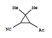 Cyclopropanecarbonitrile,3-acetyl-2,2-dimethyl-(9ci) Structure,343928-93-8Structure