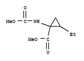 (9Ci)-2-乙基-1-[(甲氧基羰基)氨基]-环丙烷羧酸甲酯结构式_343942-90-5结构式