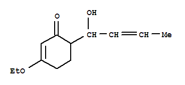 (9CI)-3-乙氧基-6-(1-羟基-2-丁烯)-2-环己烯-1-酮结构式_343943-07-7结构式