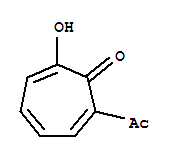 2,4,6-Cycloheptatrien-1-one,2-acetyl-7-hydroxy-(9ci) Structure,344296-45-3Structure