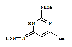 4(1H)-pyrimidinone,6-methyl-2-(methylamino)-,hydrazone(9ci) Structure,344367-26-6Structure