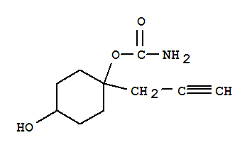 1,4-Cyclohexanediol ,1-(2-propynyl)-,1-carbamate(9ci) Structure,344411-23-0Structure